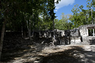 Central Group at Balamku - balamku mayan ruins,balamku mayan temple,mayan temple pictures,mayan ruins photos